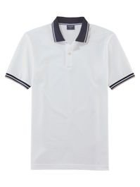 Olymp shirt crème / navy / wit