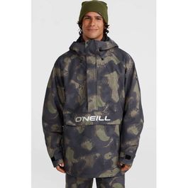 O'neill ski anorak zwart/groen/beige
