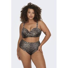 Only carmakoma high waist bikinibroekje carsophia bruin/beige