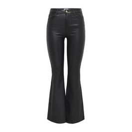 Only coated high waist flared broek onlalida zwart