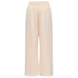 Only, dames, broeken, beige, maat: l poliester,