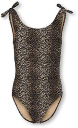 Only kogbeach knot swimsuit acc meisjes zwemkleding - humus cool leo