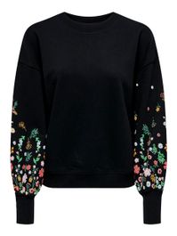 Only onlbrooke ls o-neck flower swt noo -