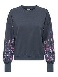 Only onlbrooke ls o-neck flower swt noos raf