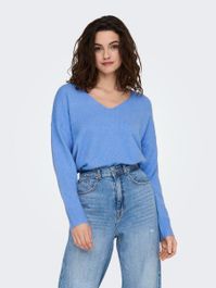 Only onlrica life l/s v-neck pullo knt n
