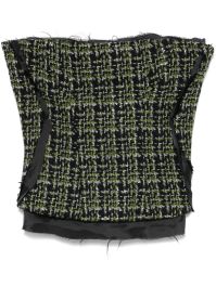 Ottolinger gedeconstrueerd tweed korset - groen