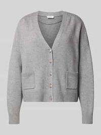 Oversized gebreid jack van katoenmix