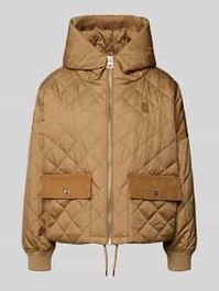 Oversized, gewatteerd jack met capuchon