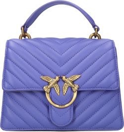 Paarse pinko handtas love one top handle mini