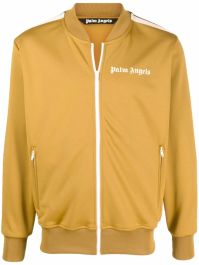 Palm angels trainingsjack met logoprint - beige
