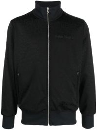 Palm angels trainingsjack met logoprint - zwart
