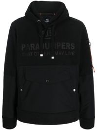 Parajumpers hoodie met logoprint - zwart - Zwart