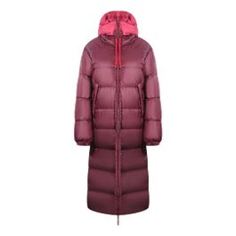 Parajumpers slaapzak omkeerbaar rood lang donsjack met capuchon
