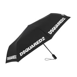 Paraplu met logo dsquared2 , zwart , heren