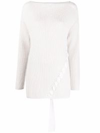 Patrizia pepe ribgebreide trui - beige