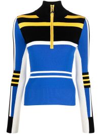 Patrizia pepe trui met colourblocking - blauw