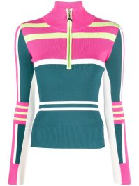 Patrizia pepe trui met colourblocking - groen