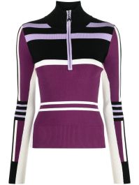 Patrizia pepe trui met colourblocking - paars