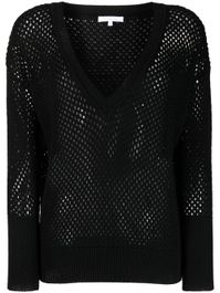 Patrizia pepe trui met geperforeerd detail - zwart