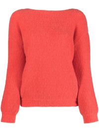 Patrizia pepe trui met v-rug - rood