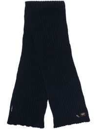 Paul & shark sjaal met logopatch - blauw