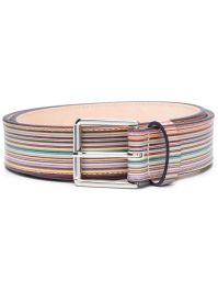 Paul smith gestreepte riem - beige