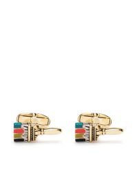 Paul smith manchetknopen met emaille - goud