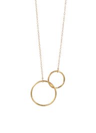 Pernille corydon double plain ketting verguld