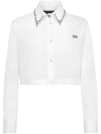 Philipp plein cropped blouse - wit