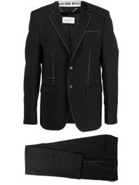 Philipp plein jas met enkele rij knopen - zwart