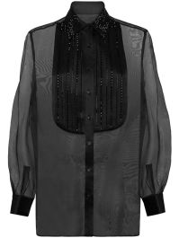 Philipp plein plastron blouse - zwart