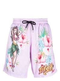 Philipp plein zwembroek met bloemenprint - roze - Roze