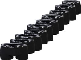 Pierre cardin - heren boxershorts 10-pack - zwart - katoen - maat m