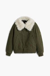 Pilotenjack met bontkraag - green - 9/10