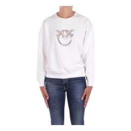 Pinko, dames, sweatshirts & hoodies, wit, maat: s katoen,