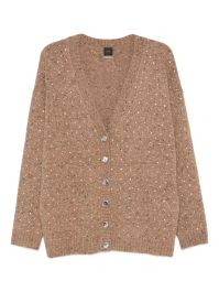 Pinko vest verfraaid met stras - beige