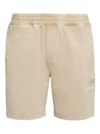 Plein sport trainingsshorts met logoplakkaat - beige