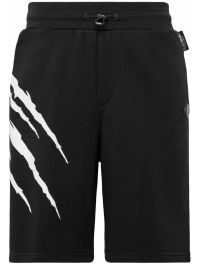 Plein sport trainingsshorts met print - zwart