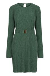 Plissé jurk in tencell blend anour groen