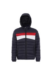 Plumdale winterjas donkerblauw / bloedrood / wit