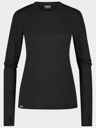 Poederbaas four seasons lightweight longsleeve dames zwart-l