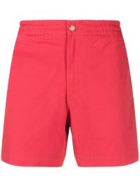 Rode Polo ralph lauren chino shorts met geborduurd logo - rood