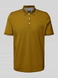 Polo met borstzak en labelstitching