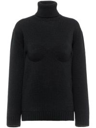 Prada coltrui met structuur - zwart