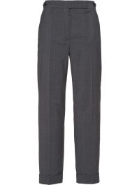 Prada cropped pantalon - grijs