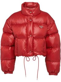 Prada donsjack met afneembare mouwen - rood