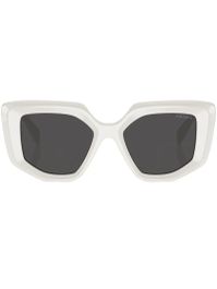 Prada eyewear zonnebril met cat-eye montuur - wit
