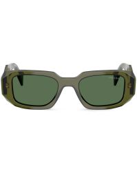 Prada eyewear zonnebril met rechthoekig montuur - groen