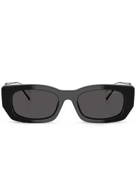 Prada eyewear zonnebril met rechthoekig montuur - zwart