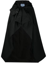 Prada gabardine cape - zwart